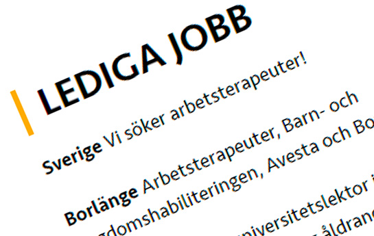 Skärmklipp Lediga jobb-puff