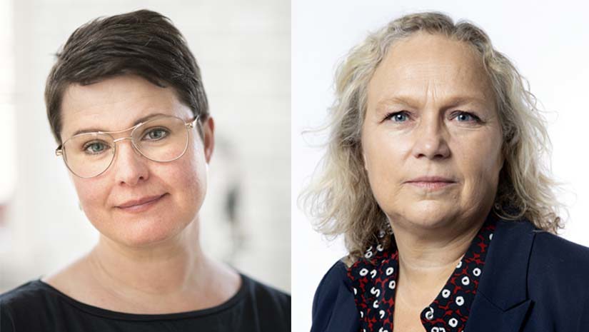 Sveriges Arbetsterapeuters ordförande Ida Kåhlin och Fysioterapeuternas ordförande Cecilia Winberg
