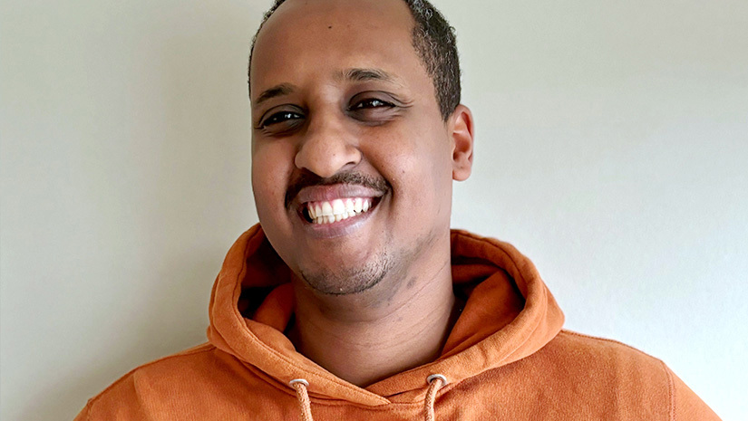 En porträttbild på Degen Abraham