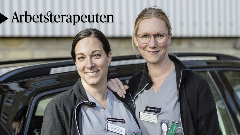 Arbetsterapeuten ­Sofia Raccuia och fysioterapeuten Jessica Hansen