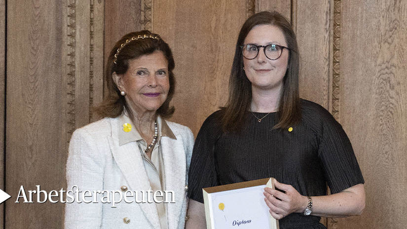 Drottning Silvia och Elin Widmark