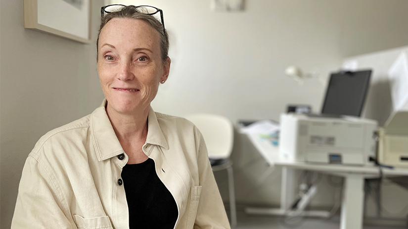 Cecilia Olsson Lynch på sitt kontor.