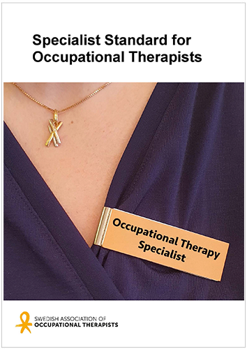 Framsida till Specialist Standard for Occupational Therapists