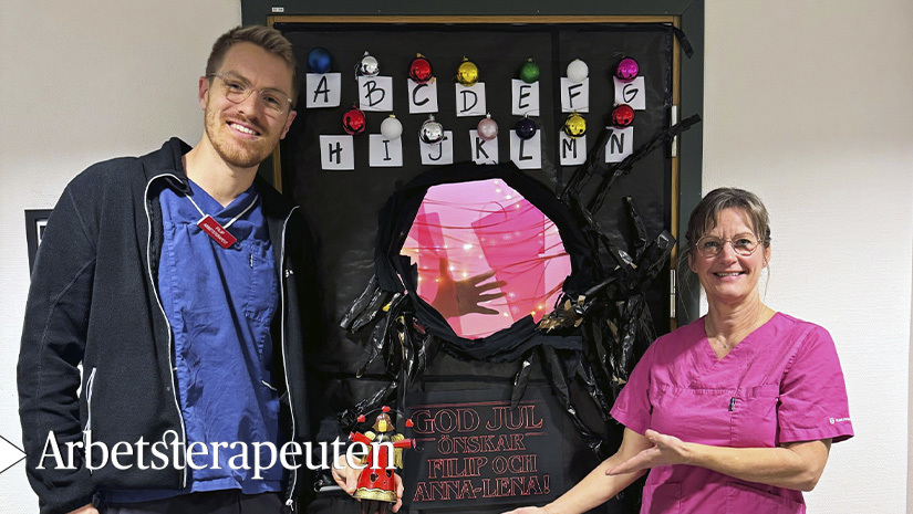 Arbetsterapeuterna Filip Johansson och Anna‑Lena Petersson
